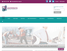 Tablet Screenshot of anderson-ergo.ca